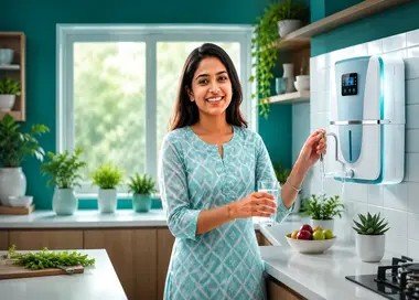 Water purifier service card from RO Care India