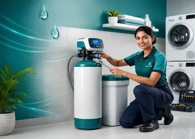 Water softener service card from RO Care India