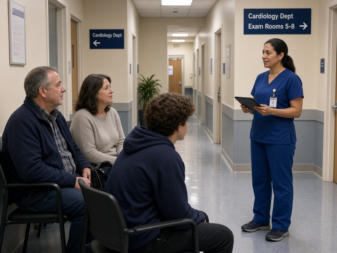 Cardiology department corridor